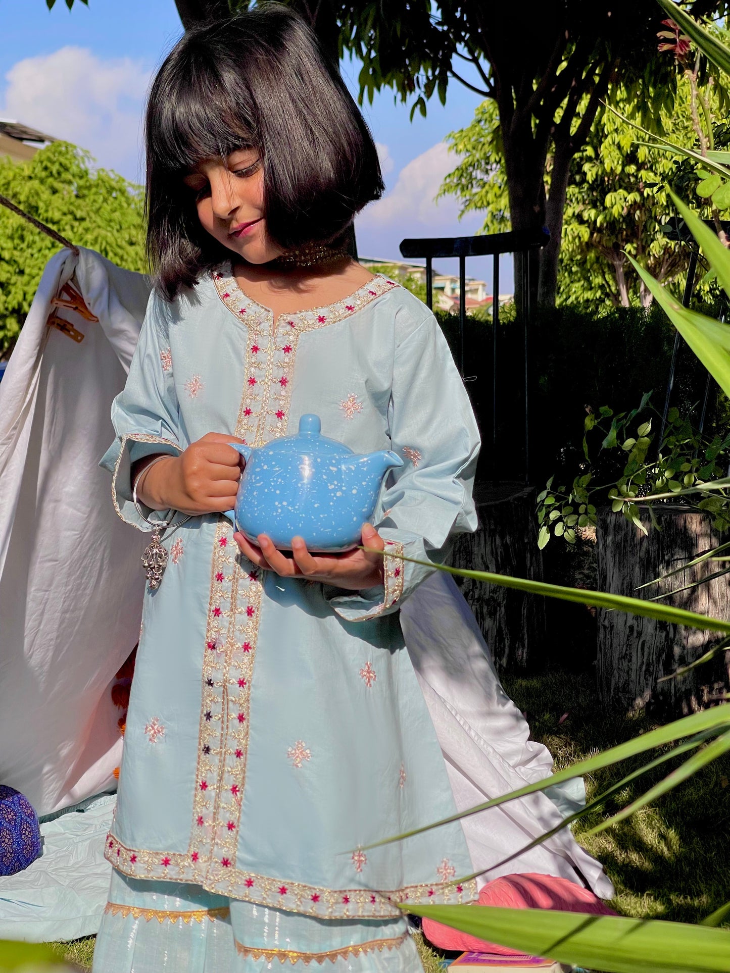 Magical blue 2 Piece Set for Girls