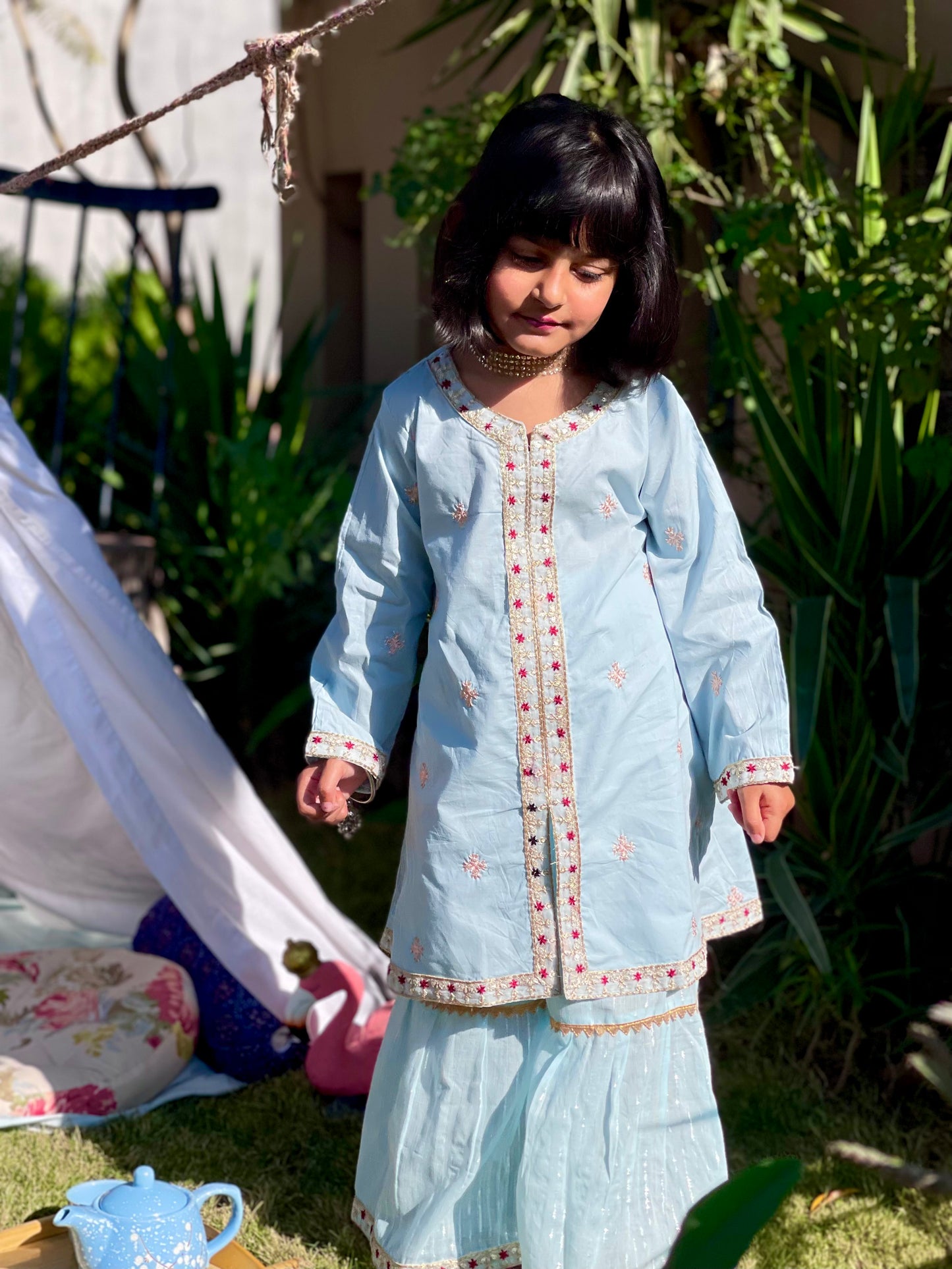 Magical blue 2 Piece Set for Girls