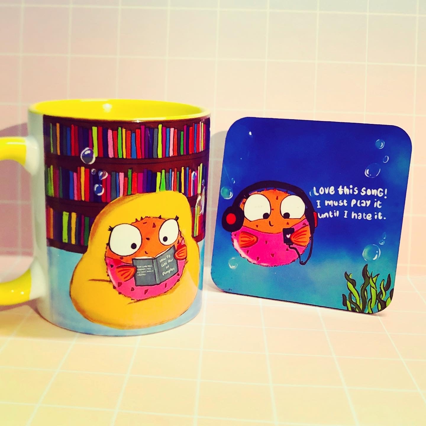 Puffy Mug coaster set