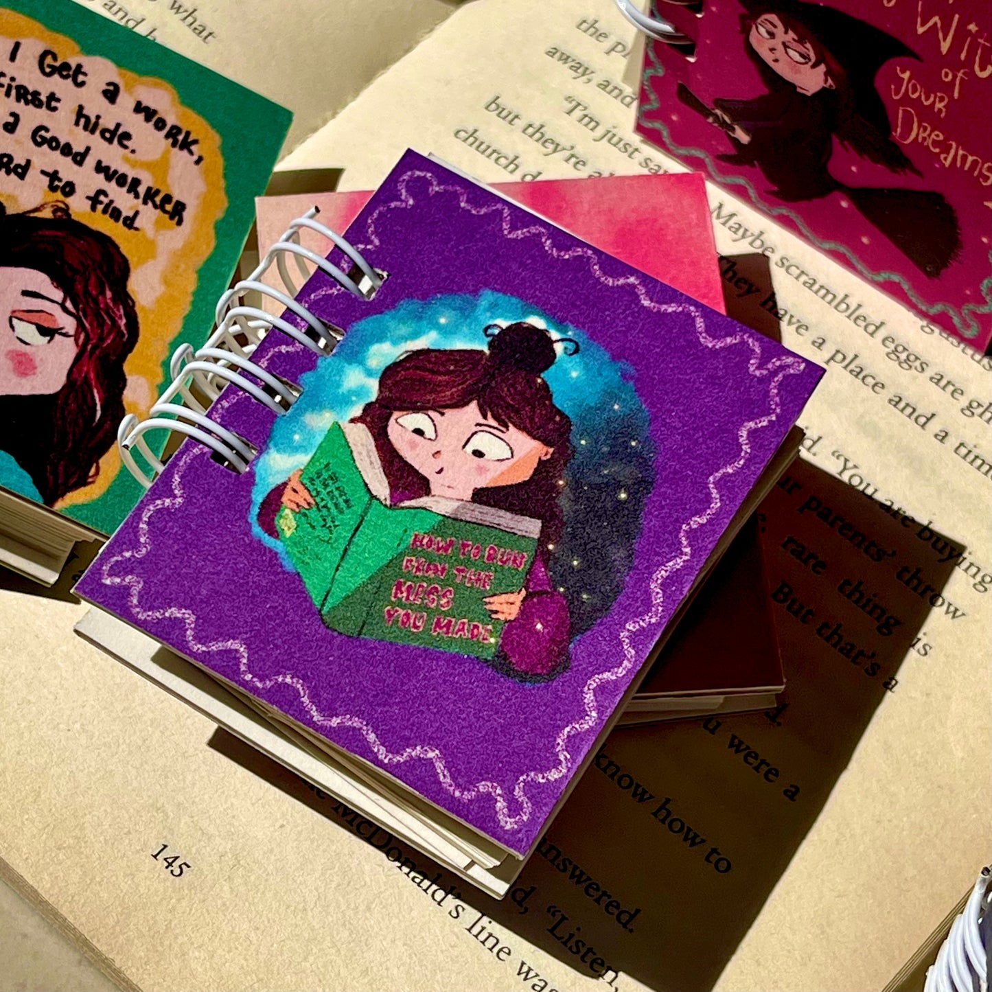 New Pack of 10 miniature notebook