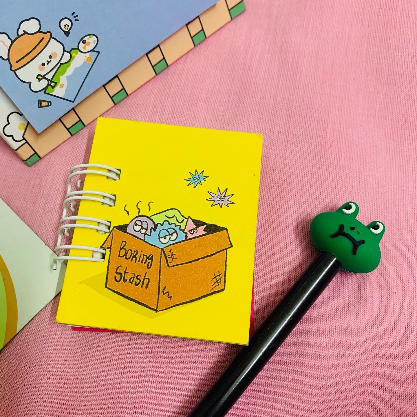 Boring stash miniature notebook