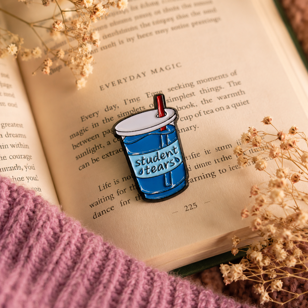 Student Tears Enamel Pin