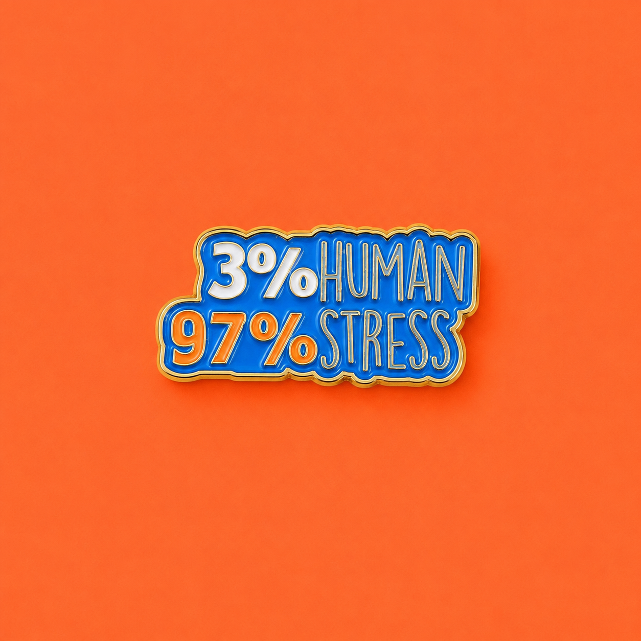 3 percent human enamel pin