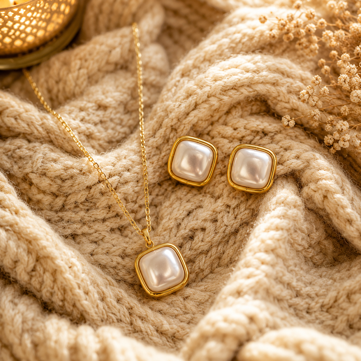 Pearl stone set