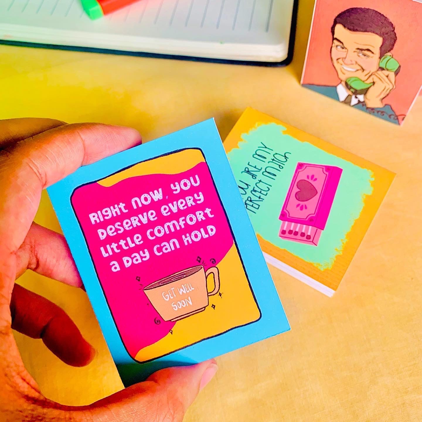 Get well soon strip Card