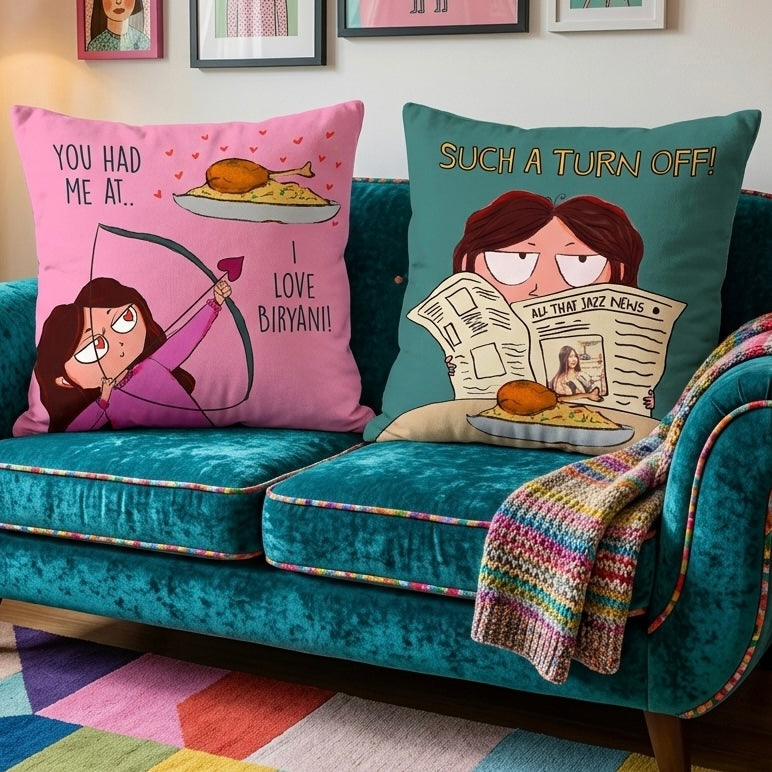 Kaleshi biryani cushion cover