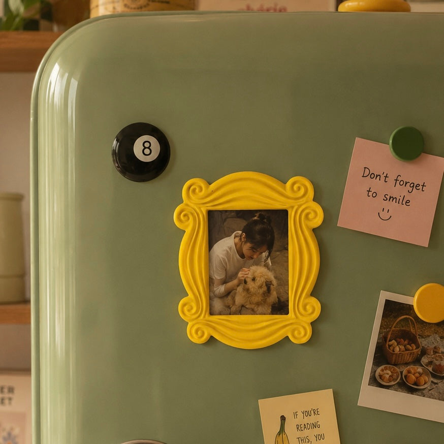 FRIENDS Retro Yellow Frame Magnet