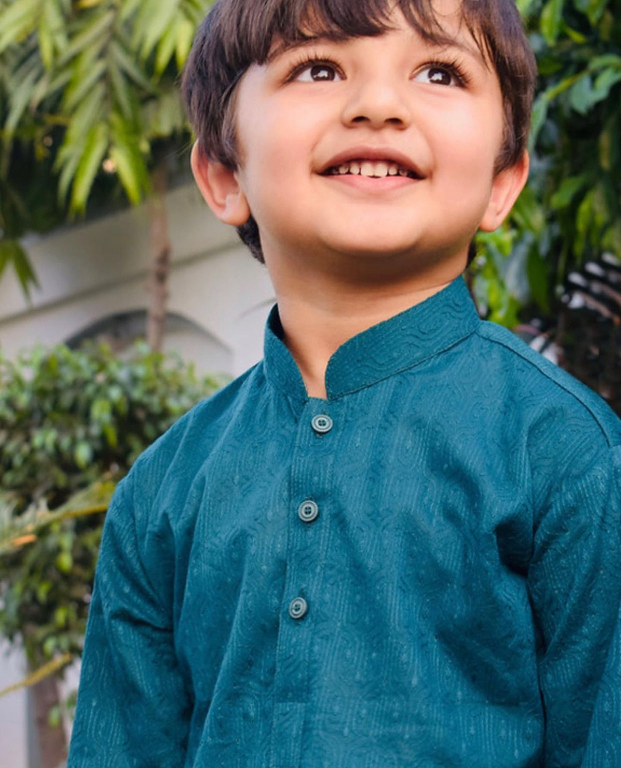 Green Embroidered Kurta