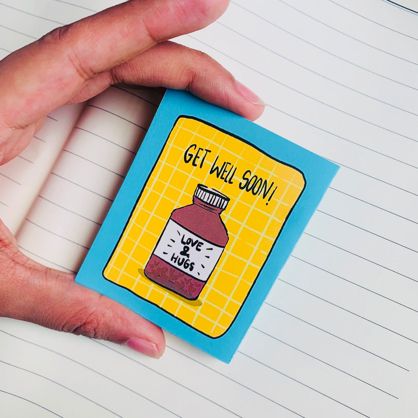 Get well soon strip Card