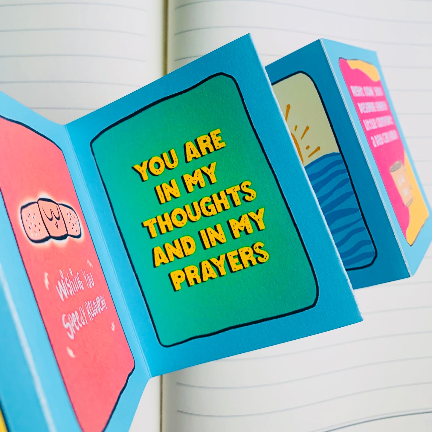Get well soon strip Card