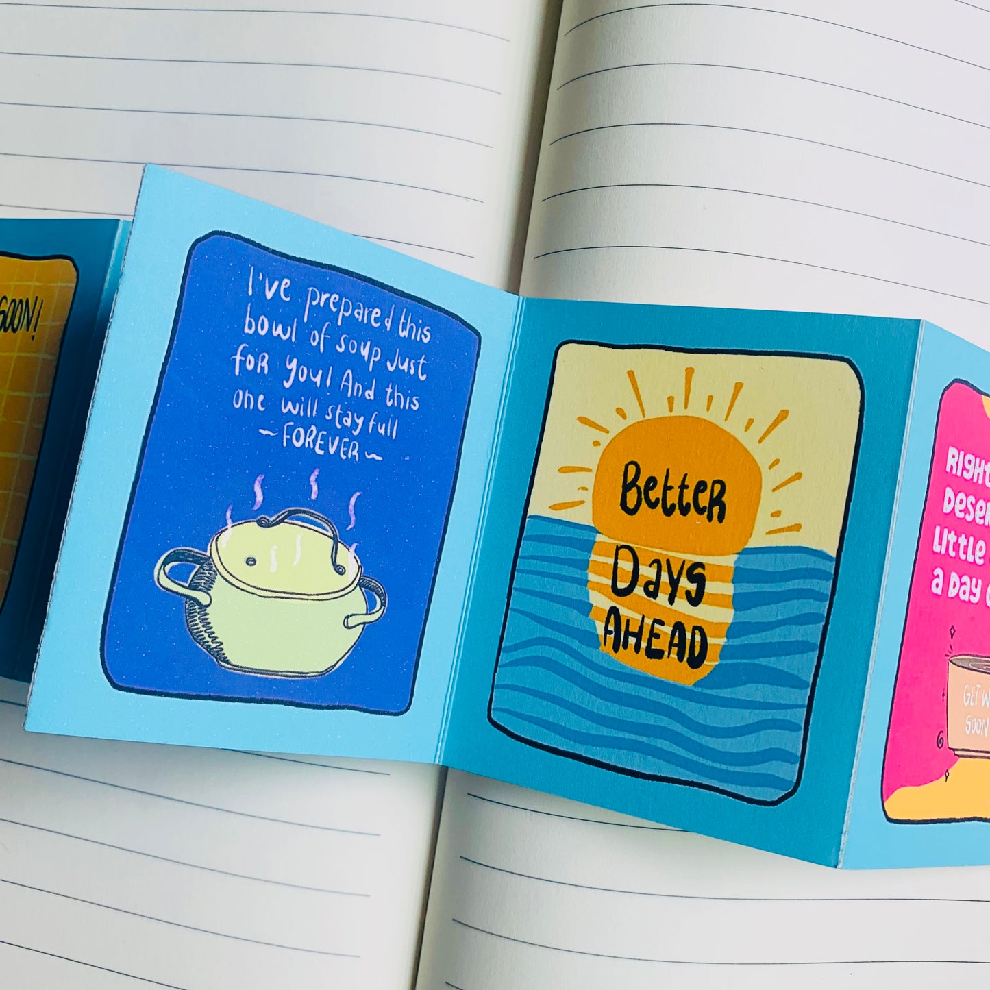 Get well soon strip Card