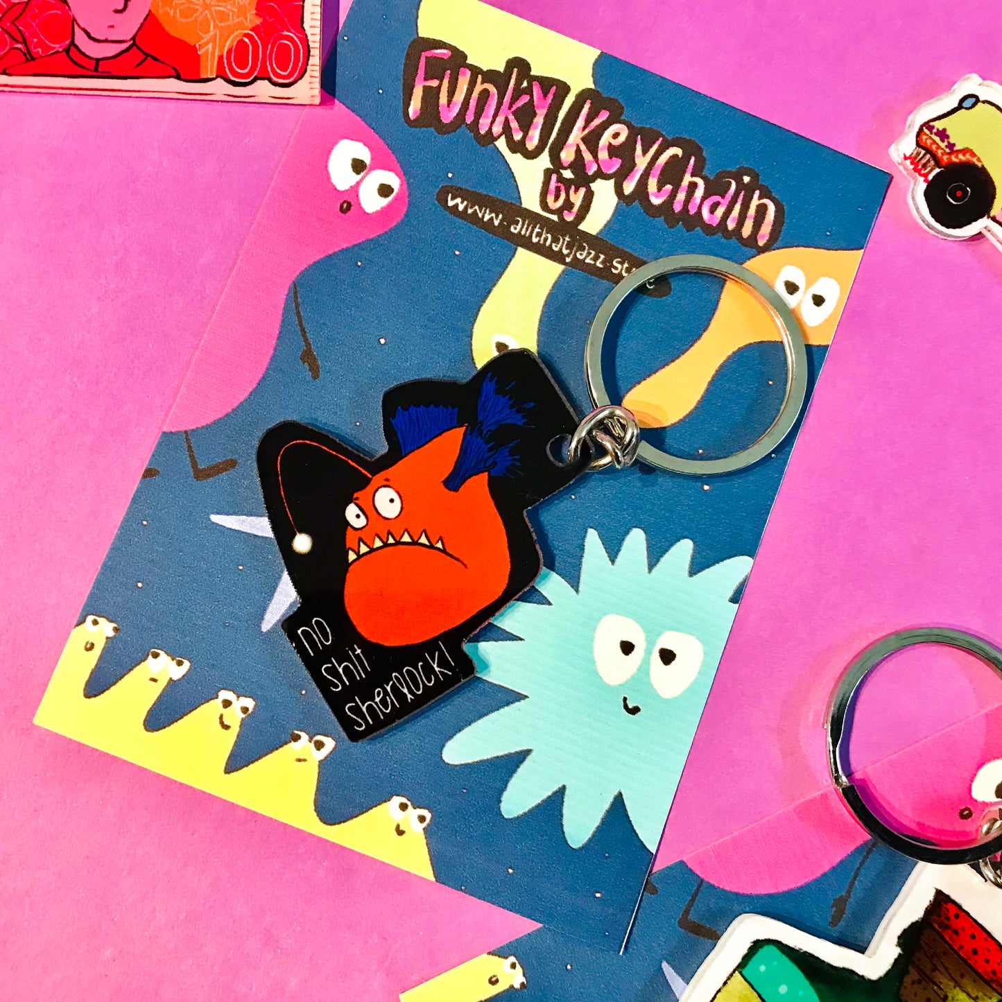 No Shit Sherlock Keychain