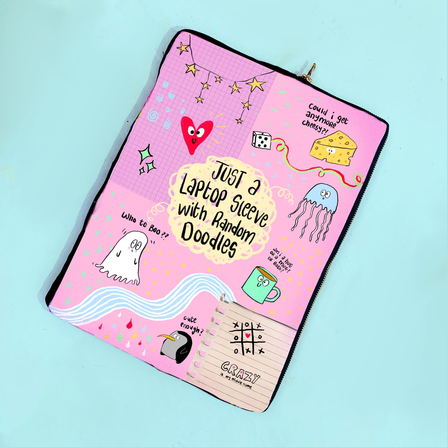 Random Doodle Laptop Sleeve