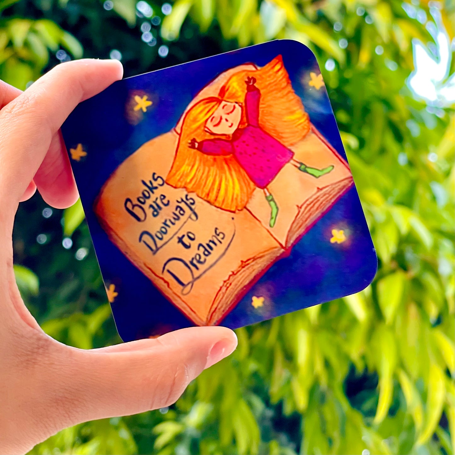 Dreamy Books Coaster