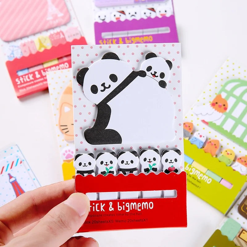 Panda sticky note set