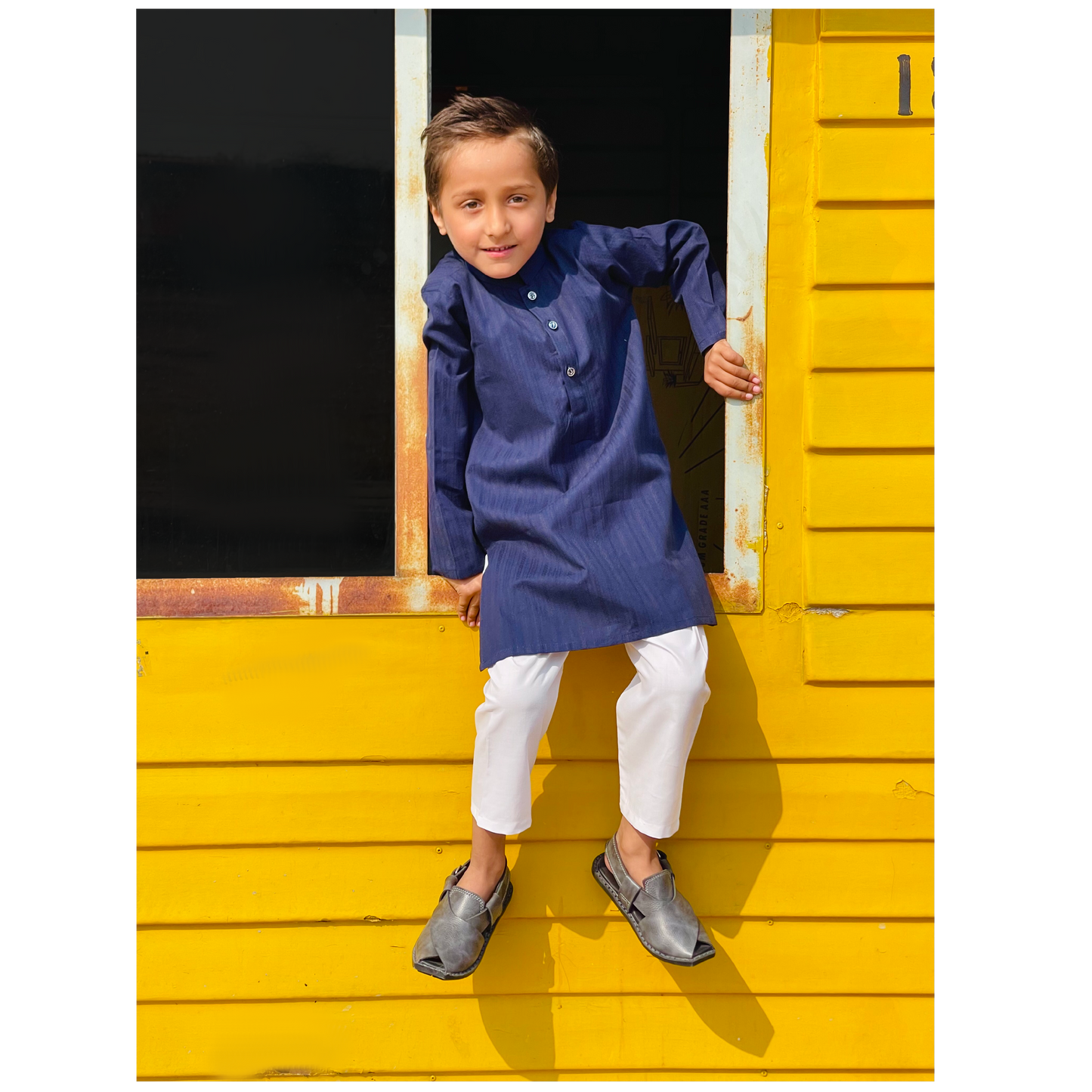 Blue Berry Kurta Trouser Set