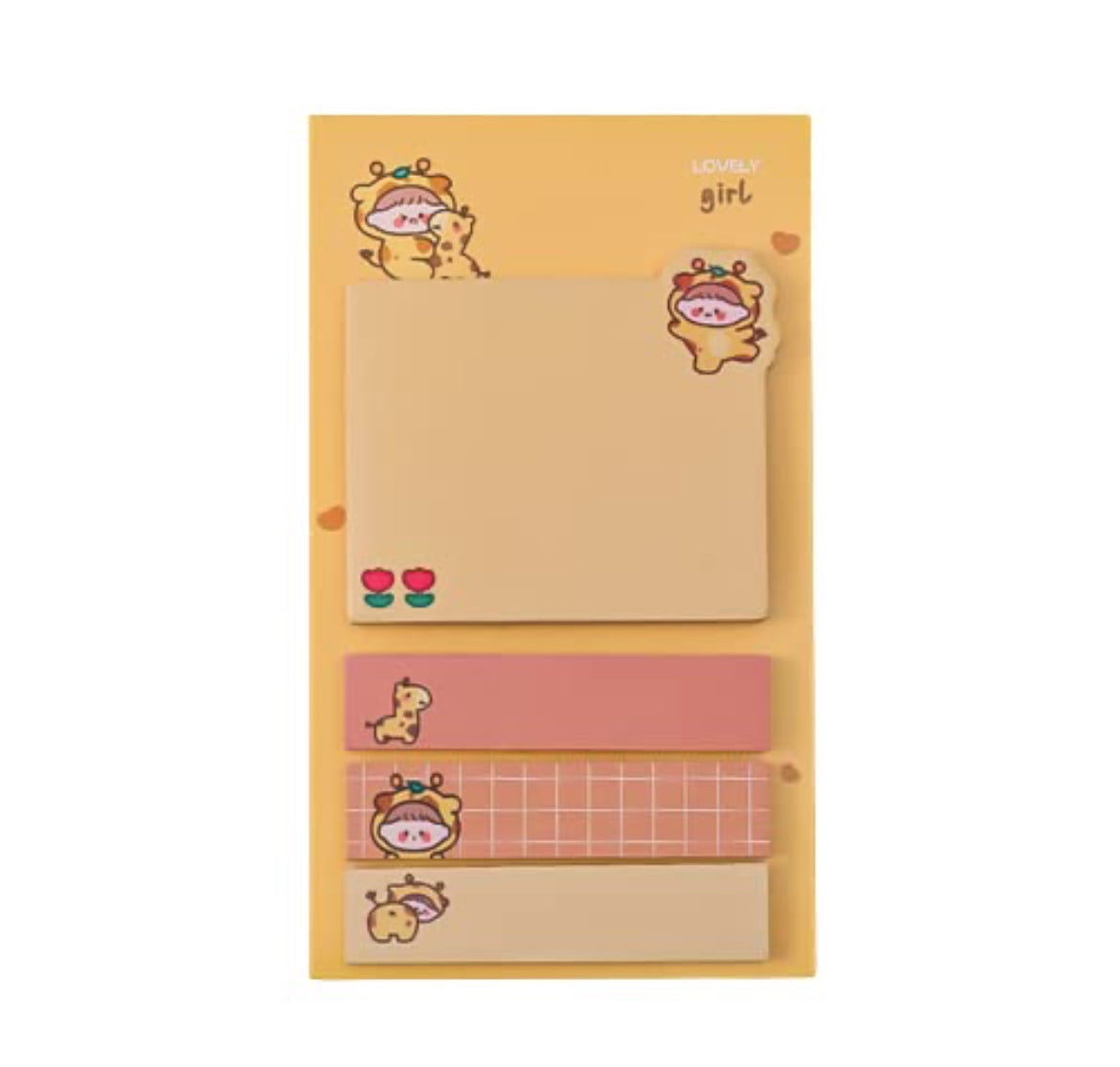 Cute animal sticky note set