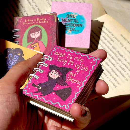 Witch miniature notebook