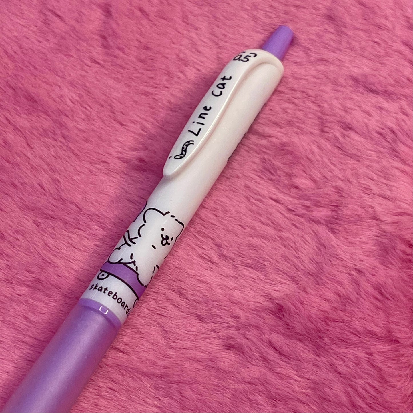 Little white cat pens