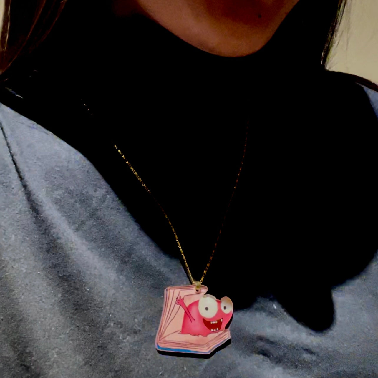 Book monster locket