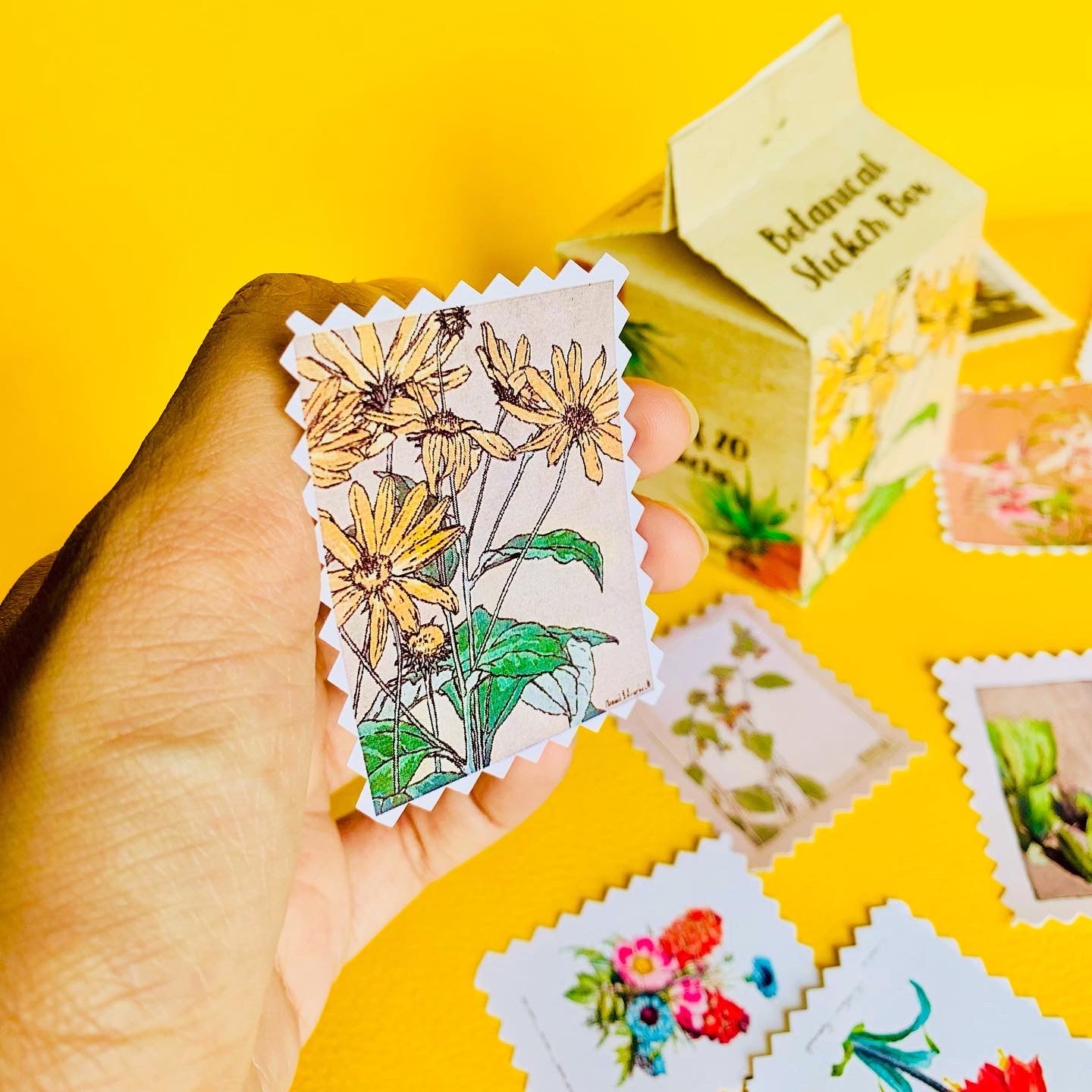 Floral Sticker Box