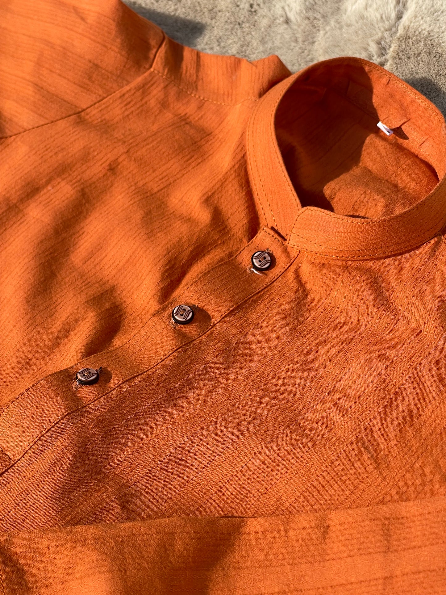 Apricot Kurta Trouser Set