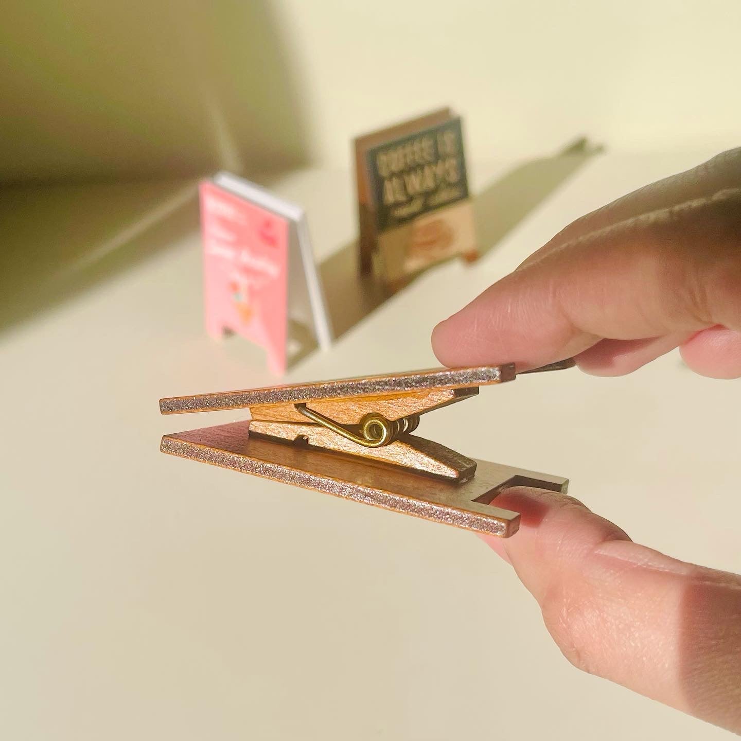 Morning coffee clamp stand