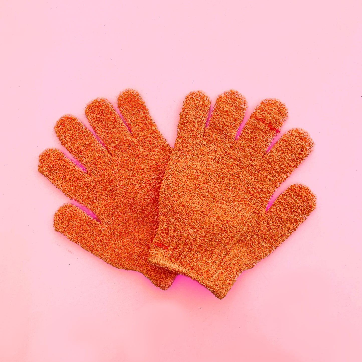 Pretty orange scrub gloves