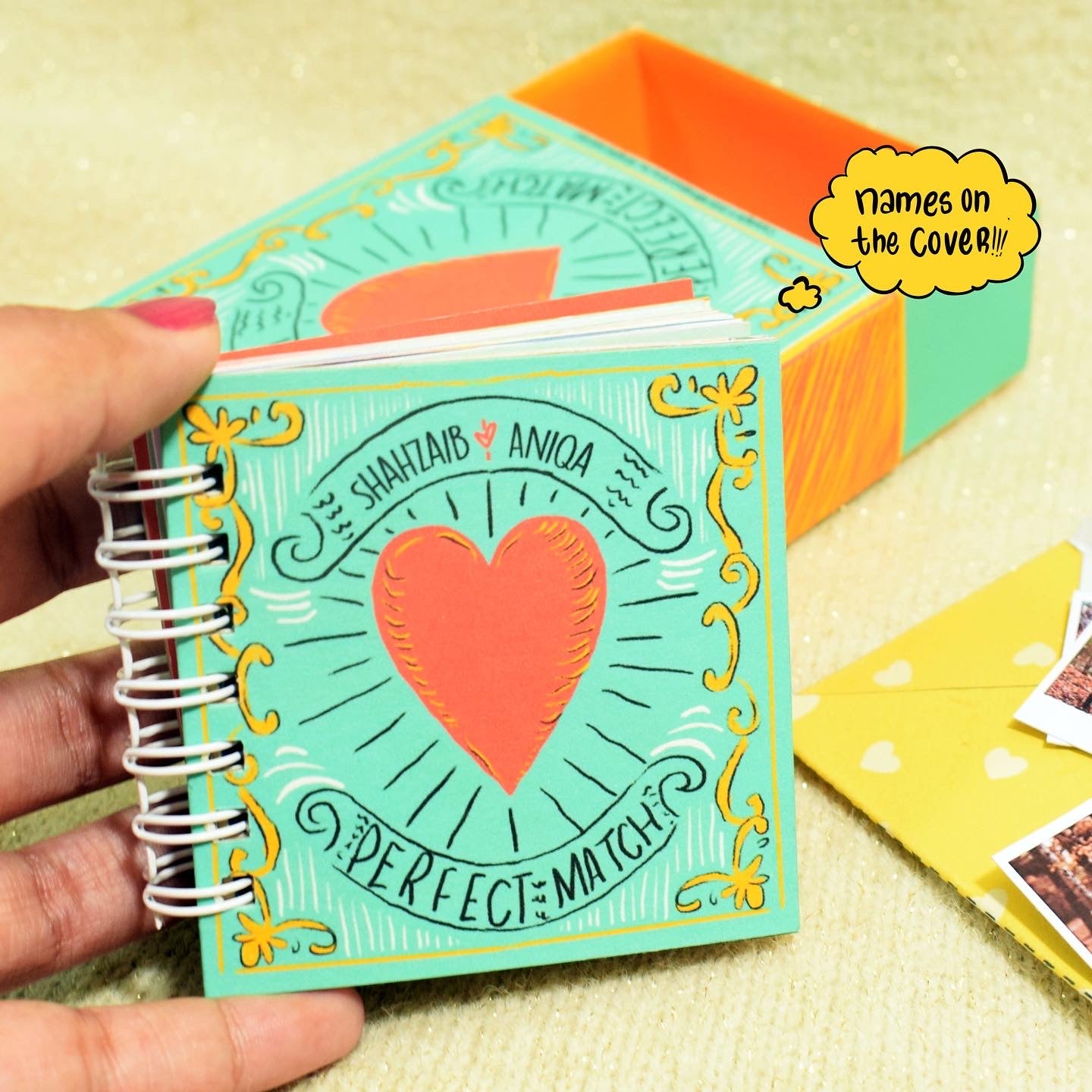 Matchbox scrapbook for Lovers