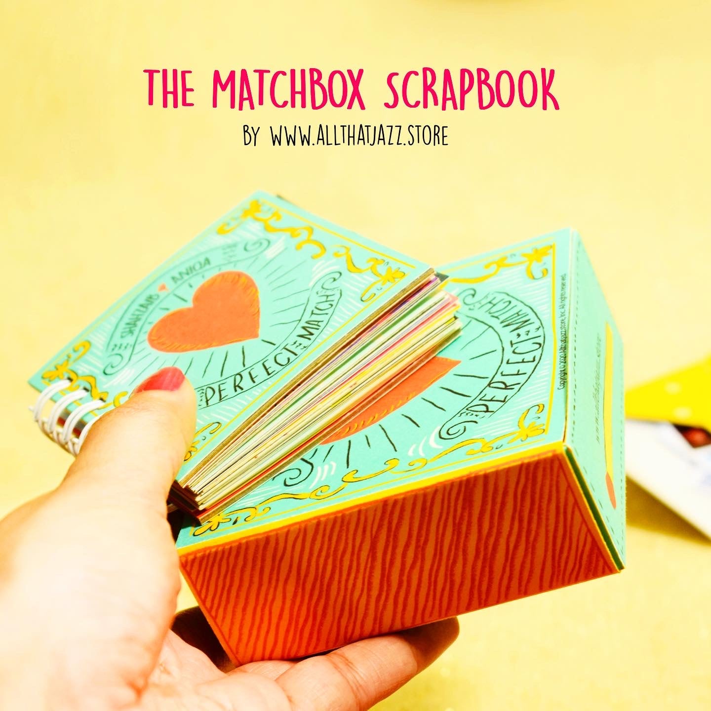 Matchbox scrapbook for Lovers