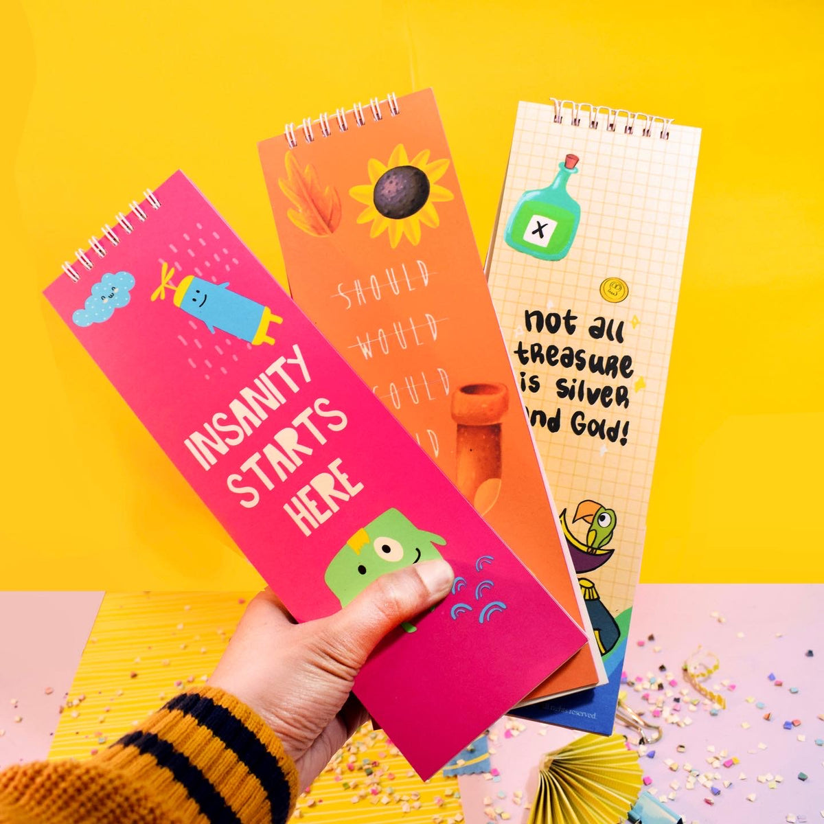 Quirky Set of 3 Giant notepad