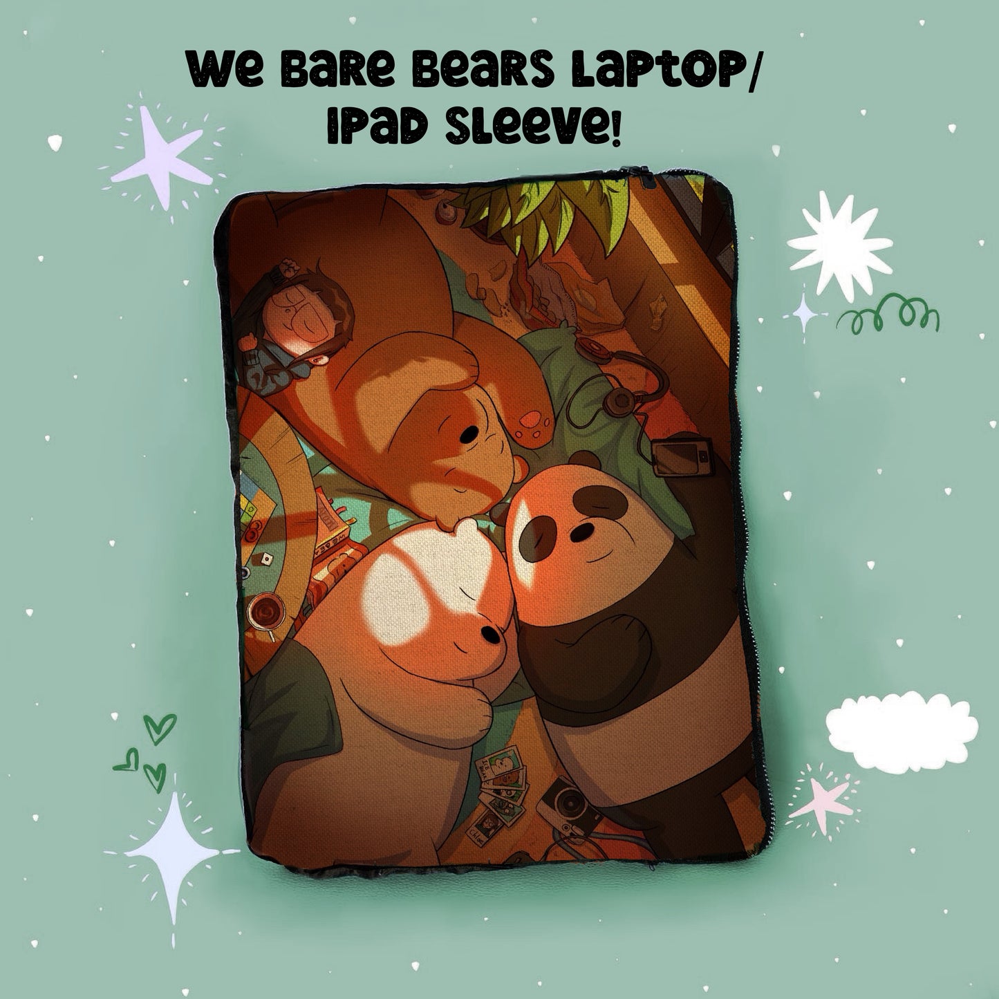 We Bare Bears Laptop/ Ipad Sleeve