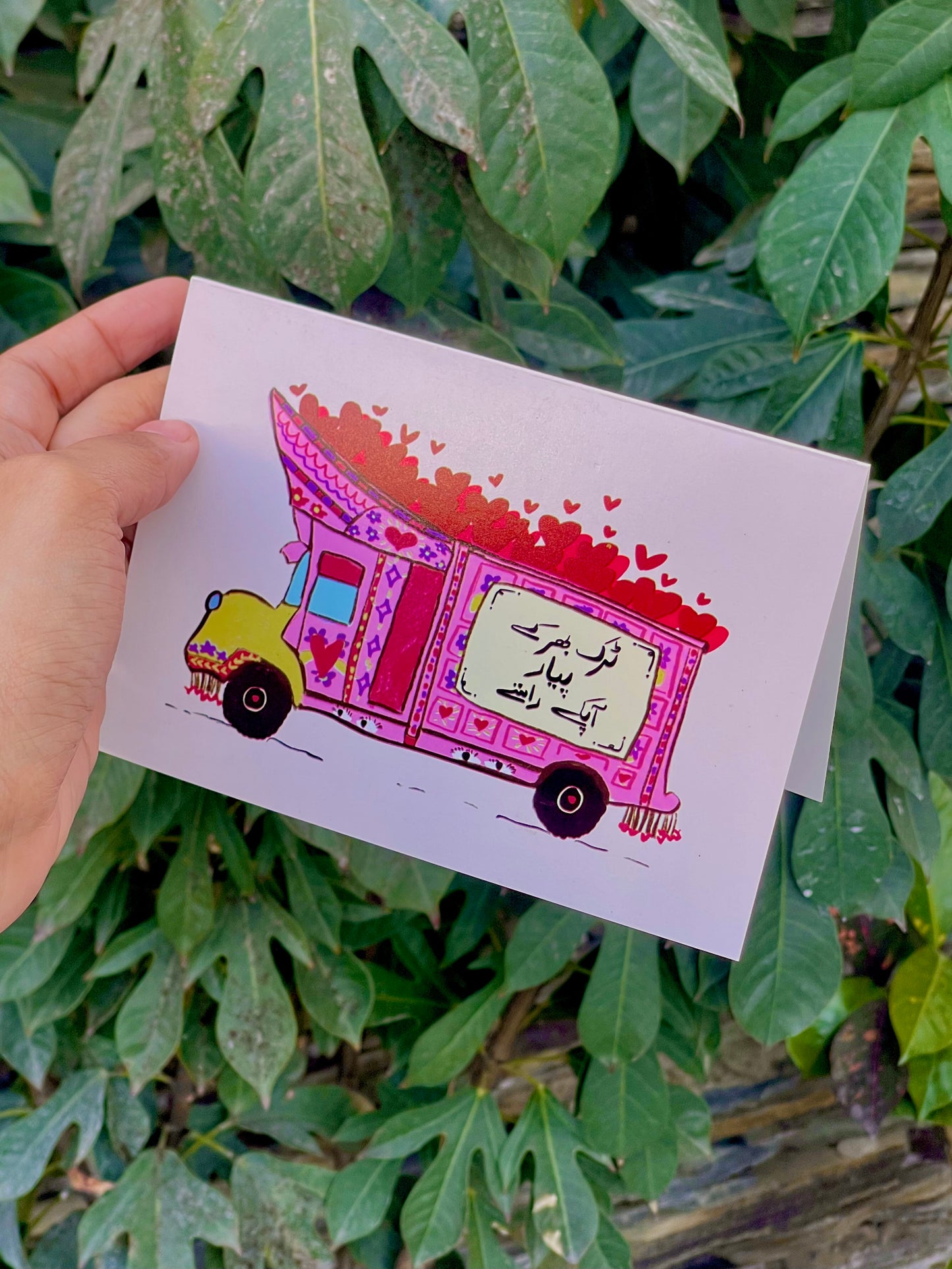 Truck art love card