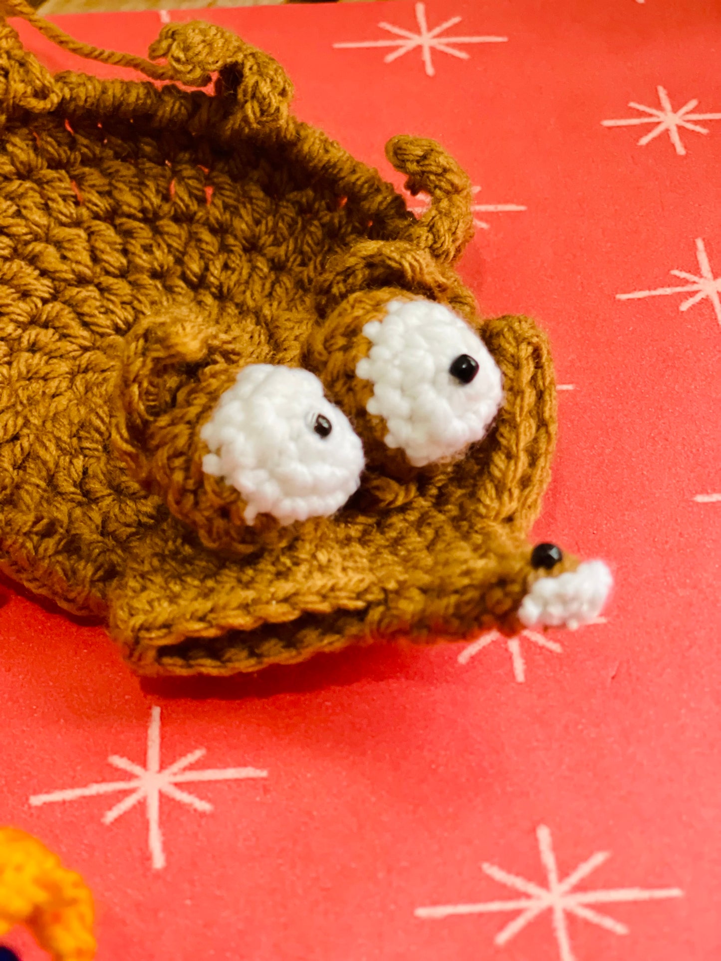 Crochet Squirrel Coaster