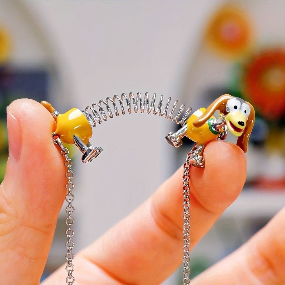 Slinky dog necklace