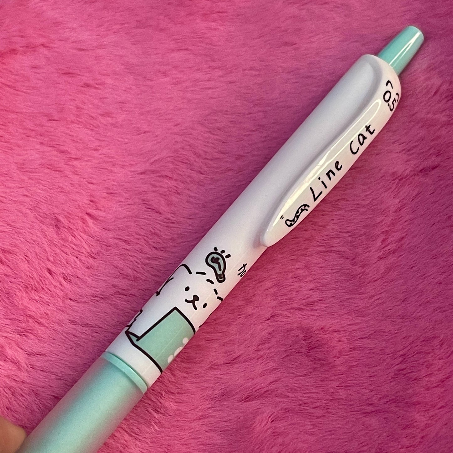 Little white cat pens