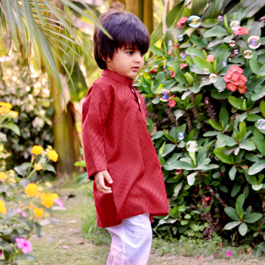 Maroon Kurta-1