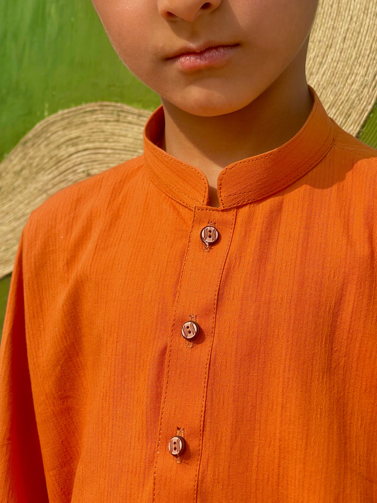 Apricot Kurta Trouser Set