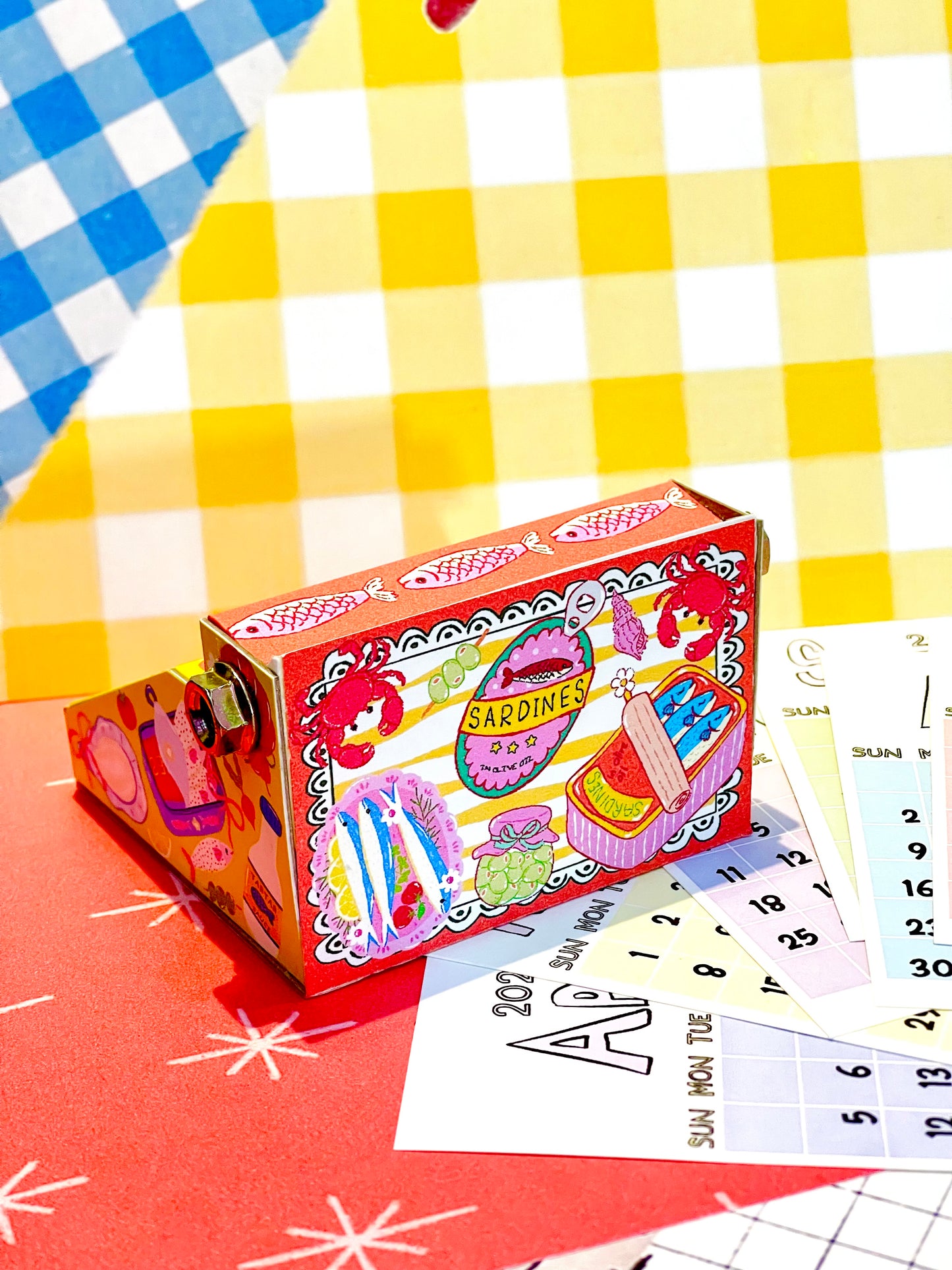 Sardines Typewriter Calendar 2026