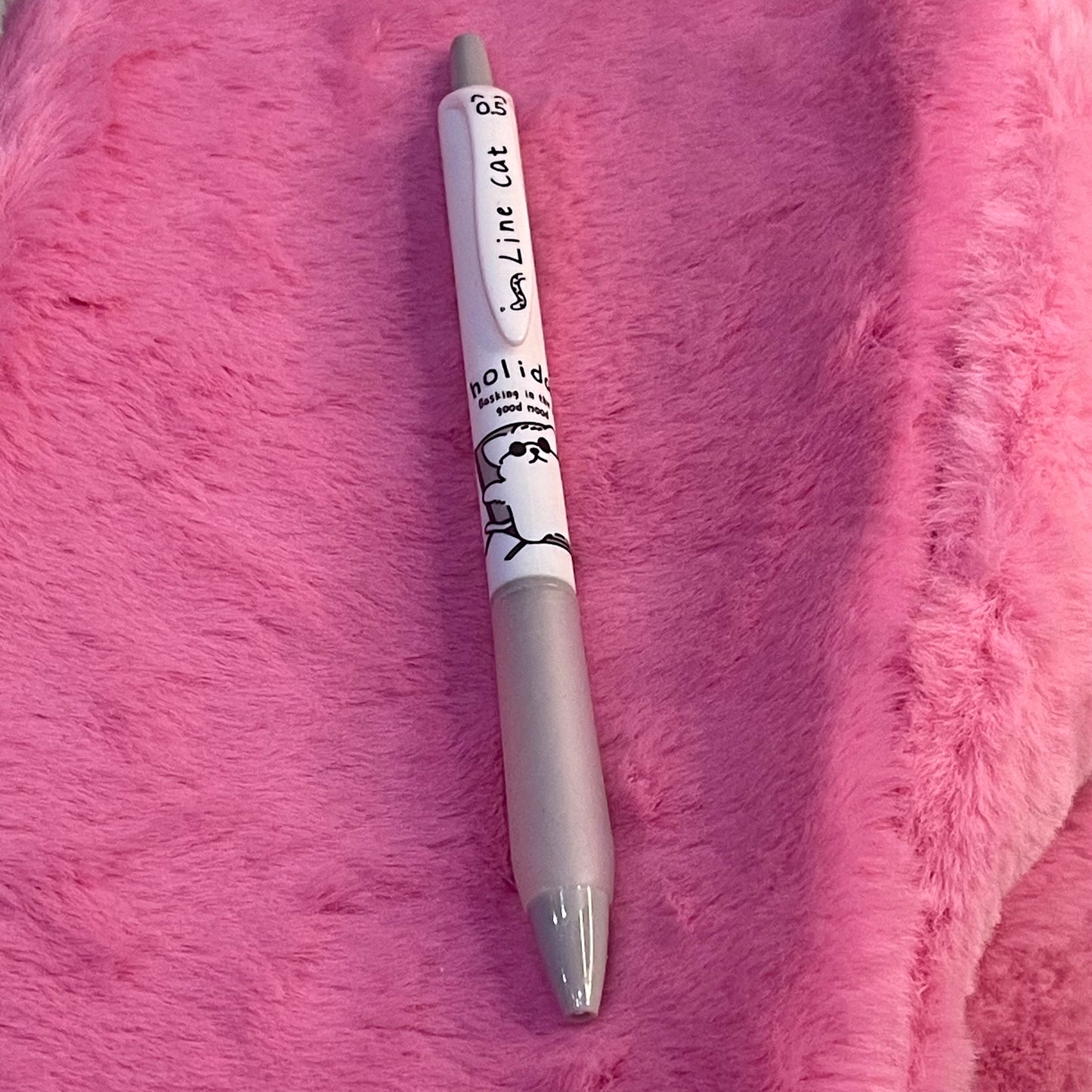 Little white cat pens