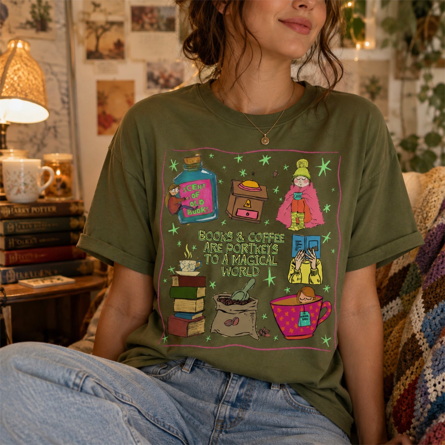 Books & Coffee T-Shirt