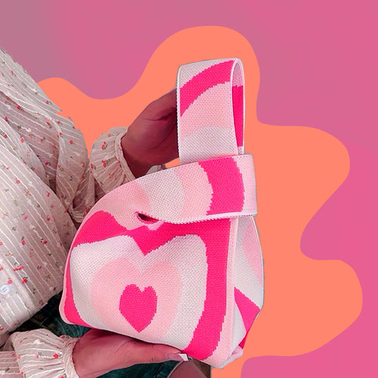 Pink Heart Beauty Bag