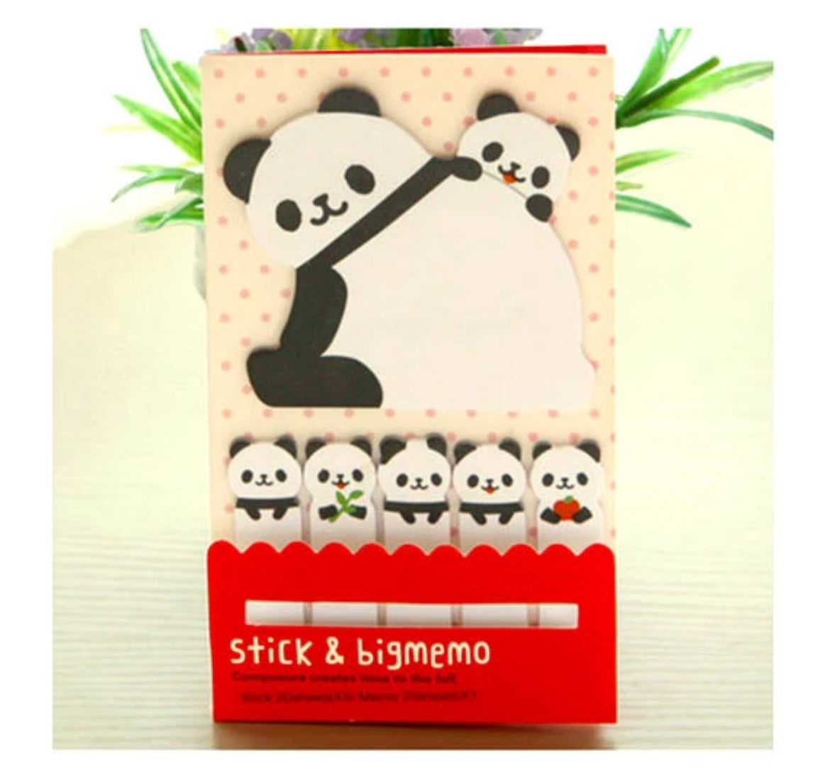 Panda sticky note set