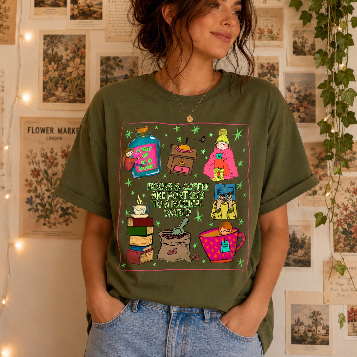 Books & Coffee T-Shirt