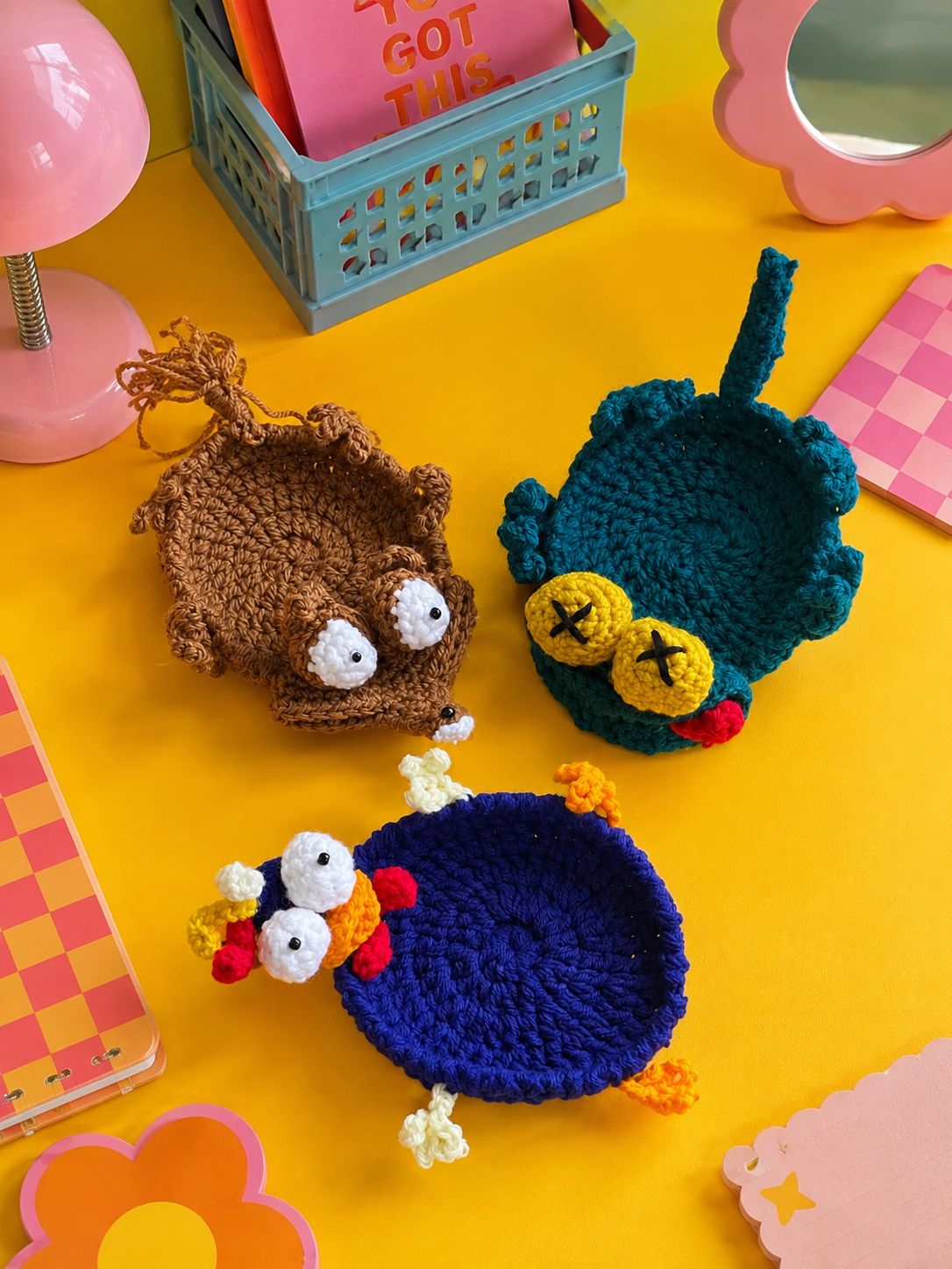 Crochet Chicken Coaster