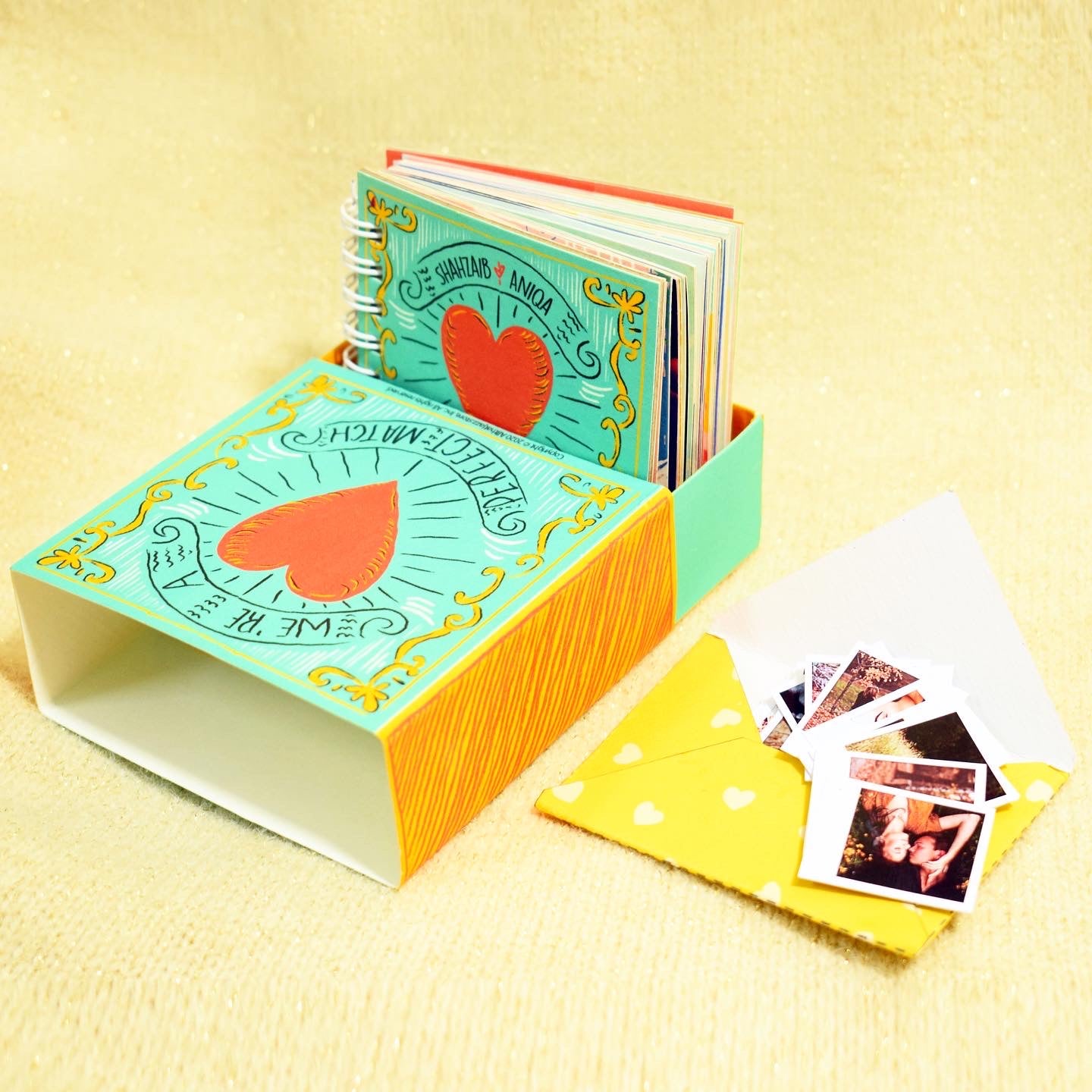 Matchbox scrapbook for Lovers