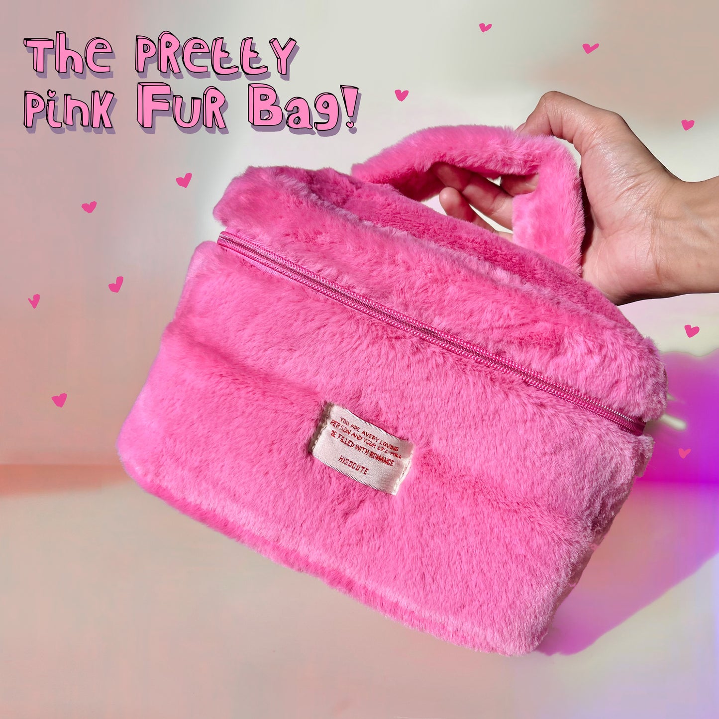 Pretty Pink fur bag