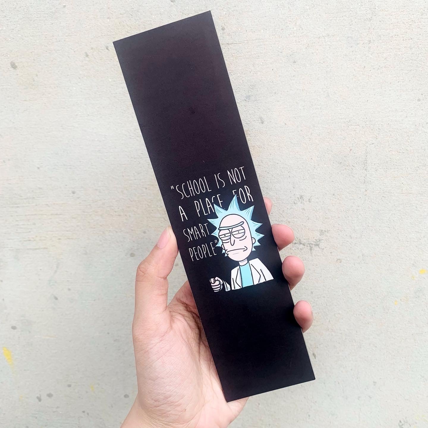 Rick and morty bookmark set of 5