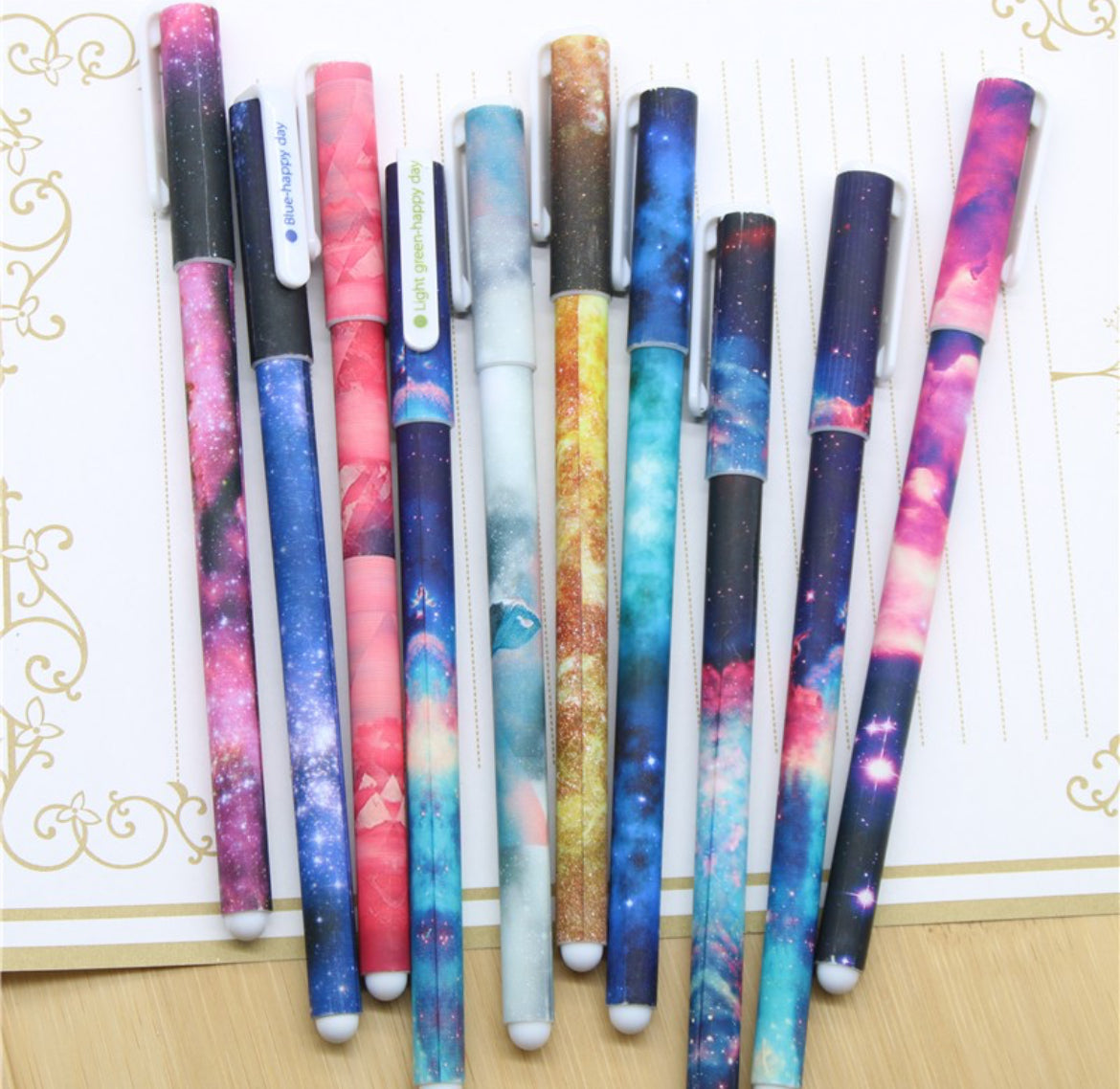 Galaxy gel pen set