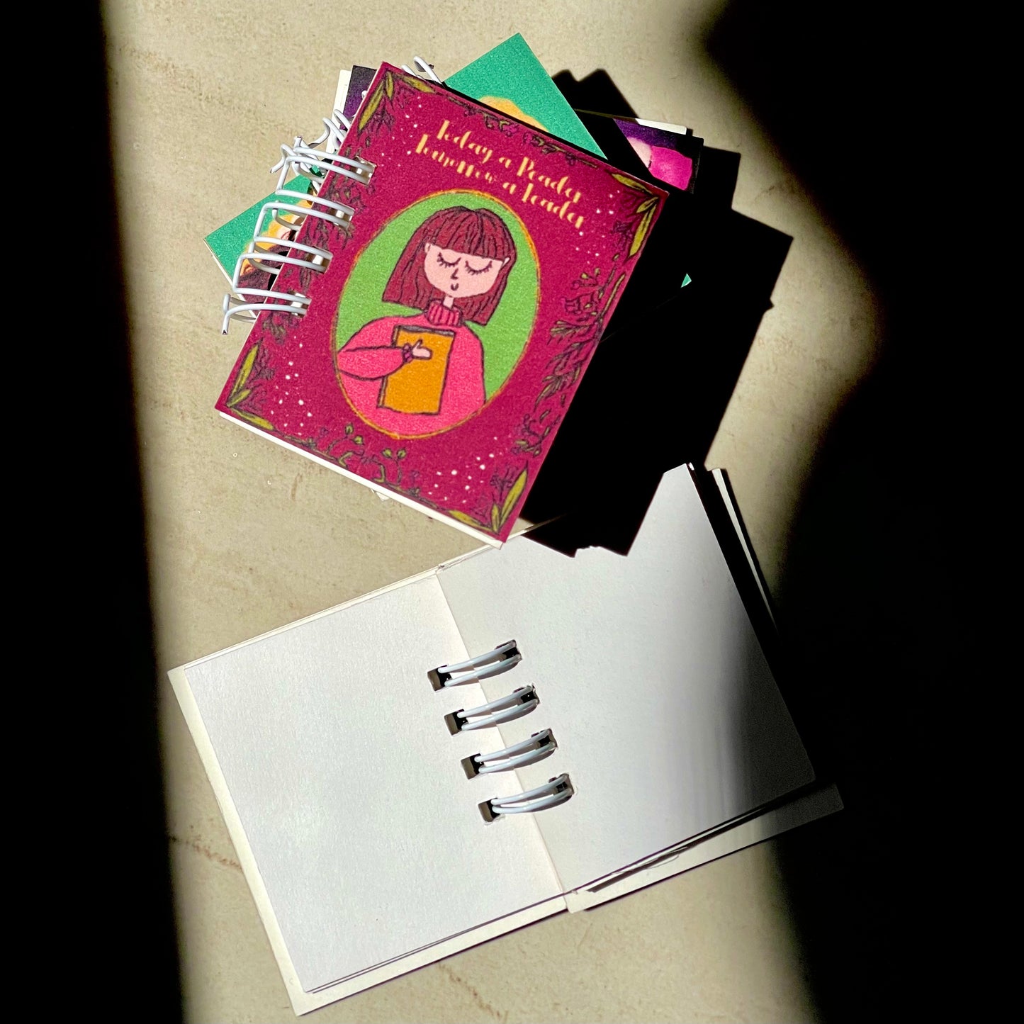 Pack of 10 miniature notebook